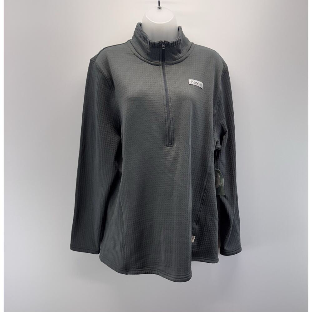 Magellan 1/4 Zip Pullover Women's Size 2XL Classic Fit Gray Outdoor Athletic NWT